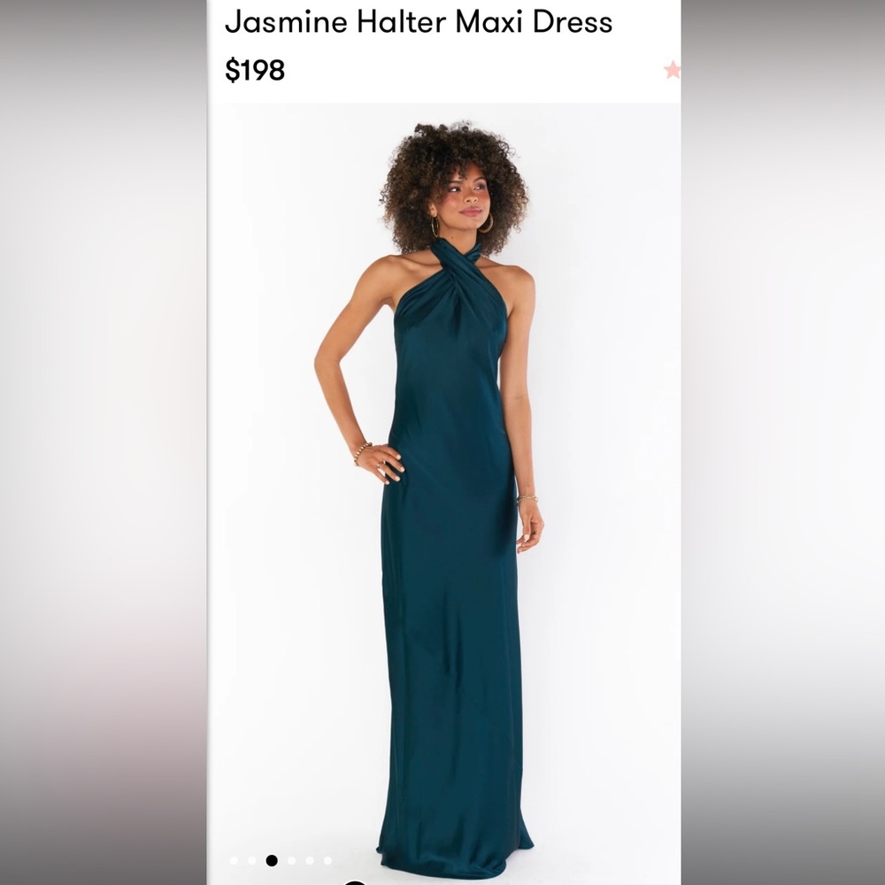 Elegant Green Halter Maxi Dress